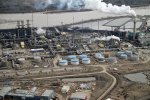 once-the-rough-oil-is-pulled-from-the-sand-it-will-get-sent-to-an-upgrader-like-suncors-here-on-the-athabasca-river--this-is-one-of-the-sites-where-the-oil-from-the-oil-sands-is-converted-into-synthetic-crude